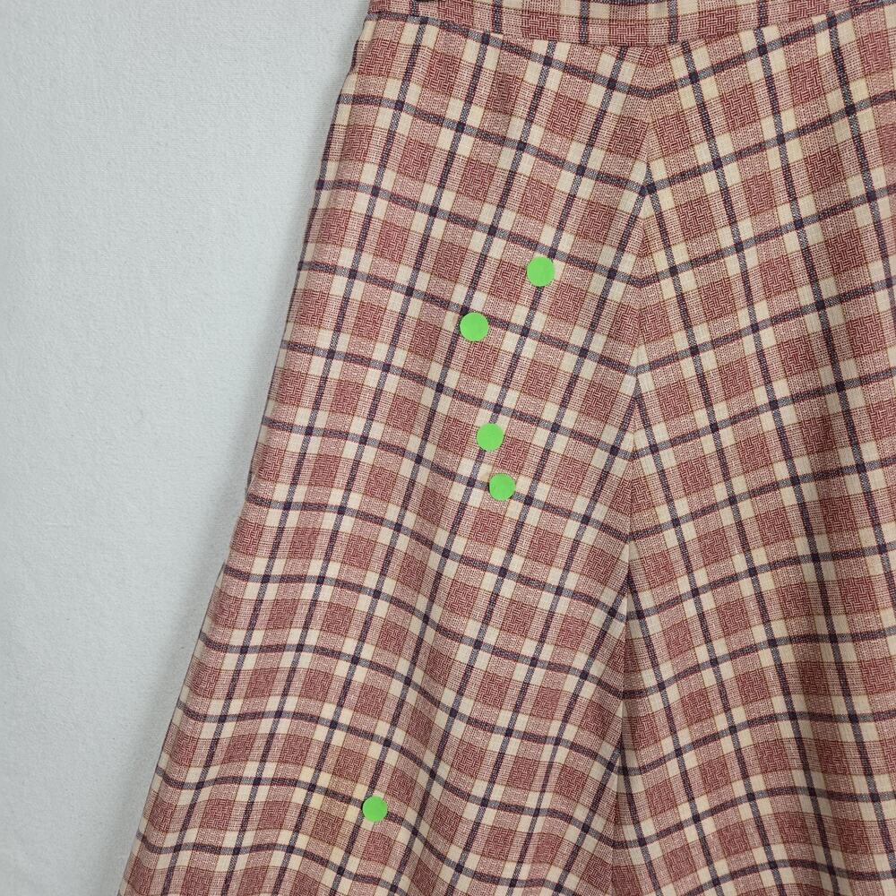 Vintage Beverly Paige Plaid Maxi Skirt Sz 14* Multicolor Union Made Preppy READ - Picture 6 of 13